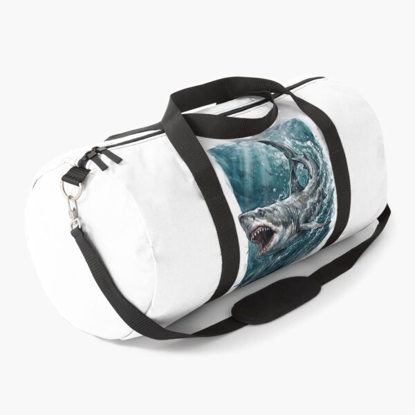 Item preview, Great White Shark Swimming In Deep Blue Ocean designed and sold by RubisLeaf.