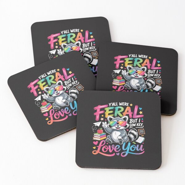 Item preview, Funny Teacher Yall Were Feral But I Low Key Love You Design designed and sold by kiralynstration.