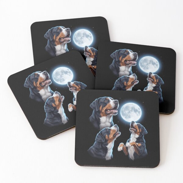 Item preview, Greater Swiss Mountain Dog Howling Moon Art Dog Owner designed and sold by TerryConnells.