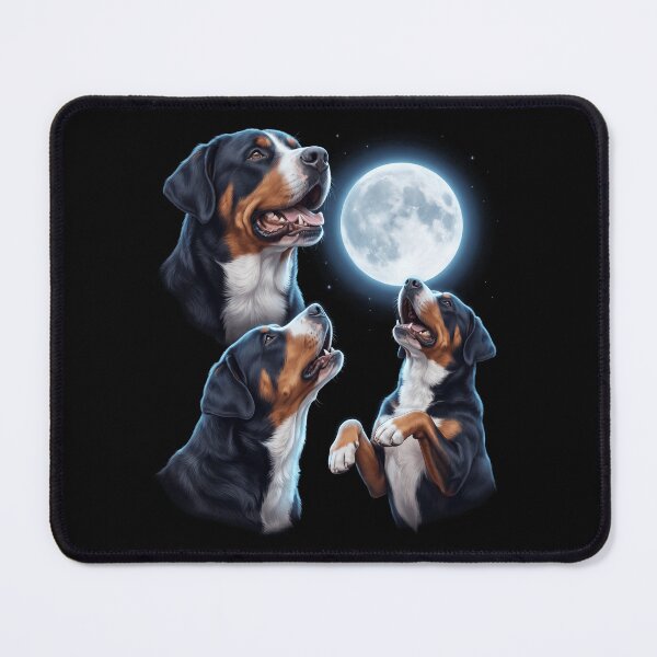 Item preview, Greater Swiss Mountain Dog Howling Moon Art Dog Owner designed and sold by TerryConnells.