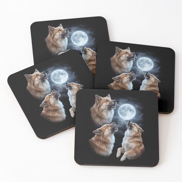 Item preview, Icelandic Sheepdog Howling Moon Art Dog Owner designed and sold by TerryConnells.
