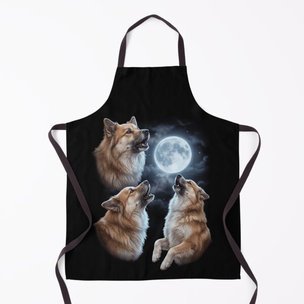 Item preview, Icelandic Sheepdog Howling Moon Art Dog Owner designed and sold by TerryConnells.