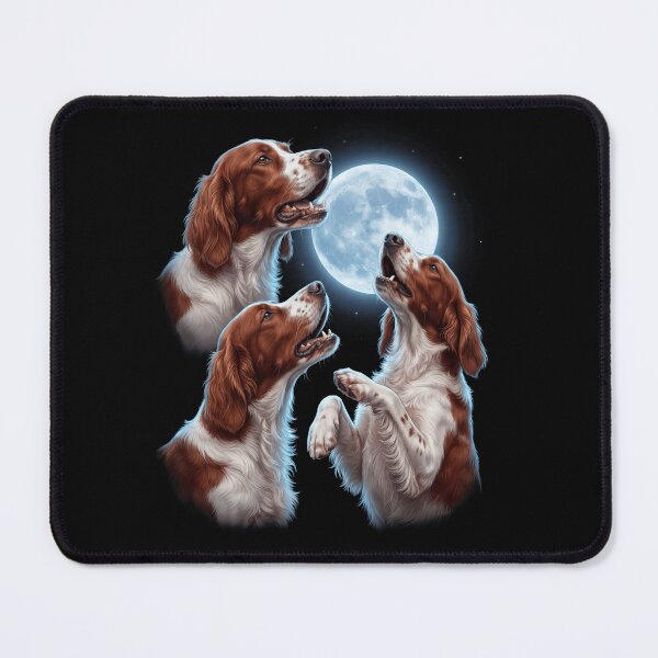 Item preview, Irish Red And White Setter Howling Moon Art Dog Owner designed and sold by TerryConnells.