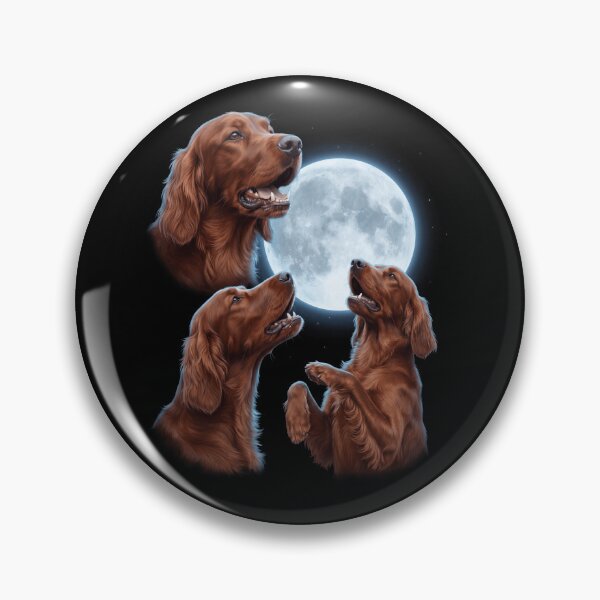 Item preview, Irish Setter Howling Moon Art Dog Owner designed and sold by TerryConnells.