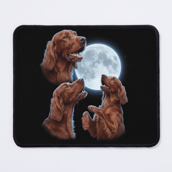 Item preview, Irish Setter Howling Moon Art Dog Owner designed and sold by TerryConnells.