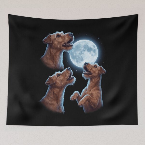 Item preview, Irish Terrier Howling Moon Art Dog Owner designed and sold by TerryConnells.