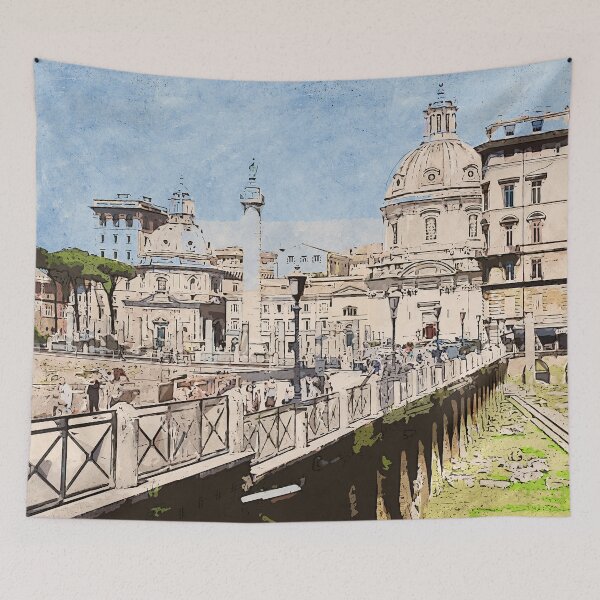 Item preview, Rome Cityscape designed and sold by AM FineArtPrints.