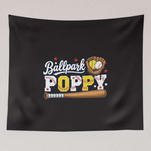 Item preview, Cute Ballpark Poppy Softball Grandpa Baseball Lover Design designed and sold by kiralynstration.