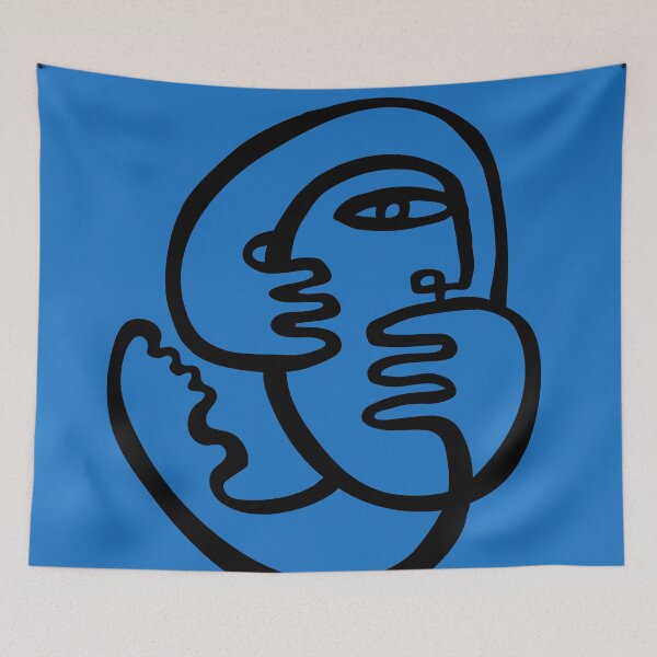 Item preview,  Think Back in Blue designed and sold by ceciliawaxberg.