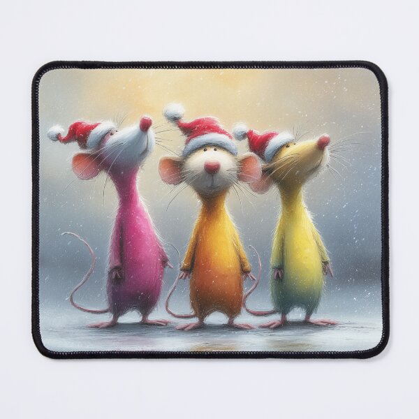 Item preview, Gorgeous Christmas Mice ' Where’s the Presents? ’ BY SHiRLeY MacARTHuR designed and sold by Shirley MacArthur Art.