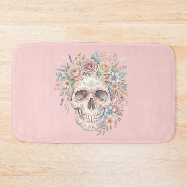 Item preview, Boho Floral Skull Design for Free Spirit Hippie Style Lovers designed and sold by Im-Ara.