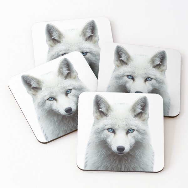 Item preview, Arctic Fox Portrait – Minimalist White Fox Design designed and sold by SpeedProduction.