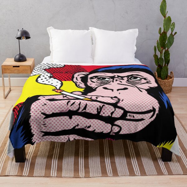 Item preview, Pop Art Smoking Chimpanzee designed and sold by lautir.