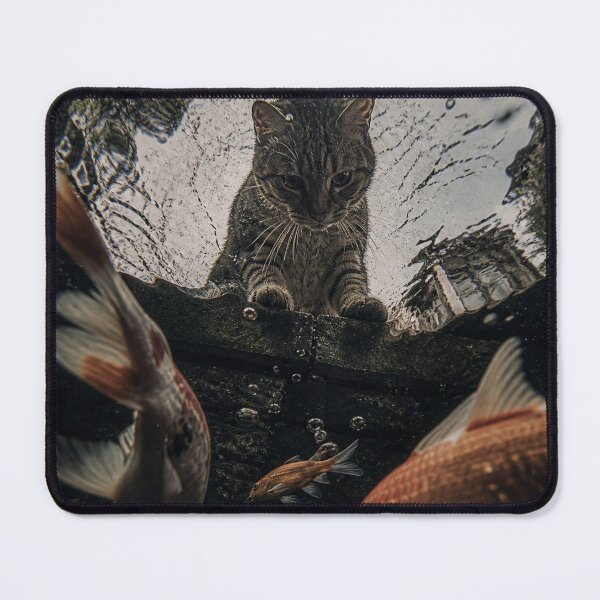 Item preview, Underwater Cat Perspective | Surreal Cinematic Animal Art designed and sold by DrizzyV.