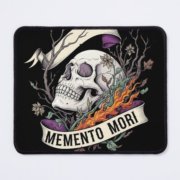 Item preview, Memento Mori Skull and Dead Leaves designed and sold by nuel-art.