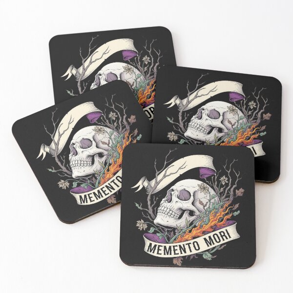 Item preview, Memento Mori Skull and Dead Leaves designed and sold by nuel-art.