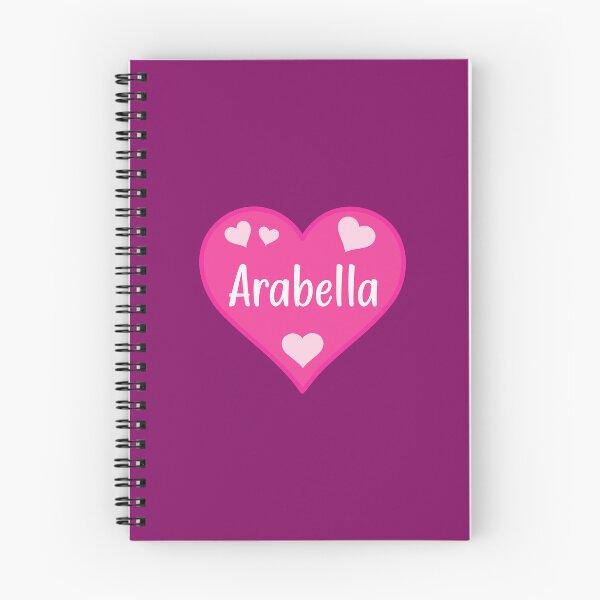 Item preview, Arabella Name Pink Heart  designed and sold by Jeallan Designs.