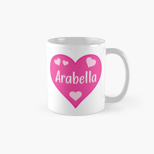 Item preview, Arabella Name Pink Heart  designed and sold by Jeallan Designs.