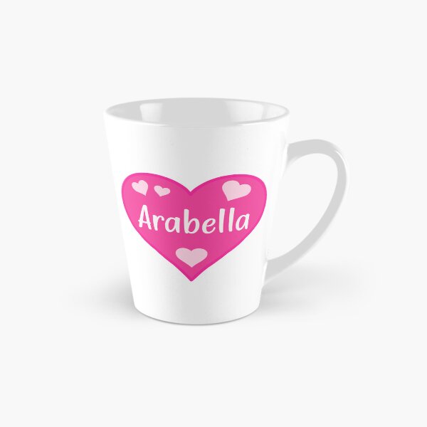 Item preview, Arabella Name Pink Heart  designed and sold by Jeallan Designs.