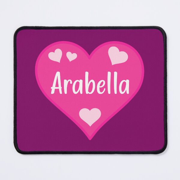 Item preview, Arabella Name Pink Heart designed and sold by Jeallan Designs.