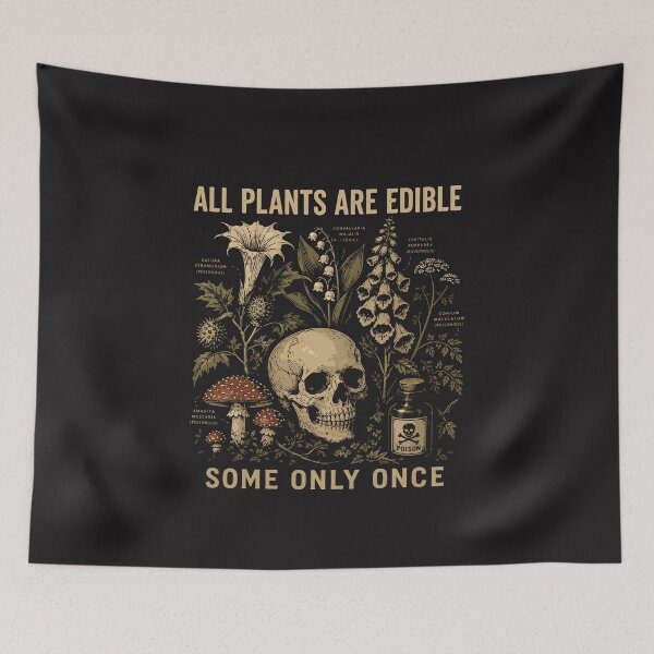 Item preview, Funny Botany All Plants Are Edible Some Only Once Design designed and sold by kiralynstration.