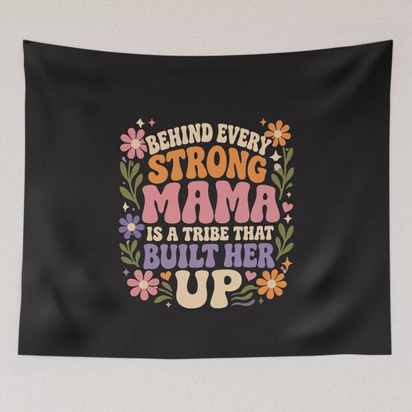 Item preview, Behind Every Strong Mama Is Her Ugly Baby Daddy Funny Design designed and sold by kiralynstration.
