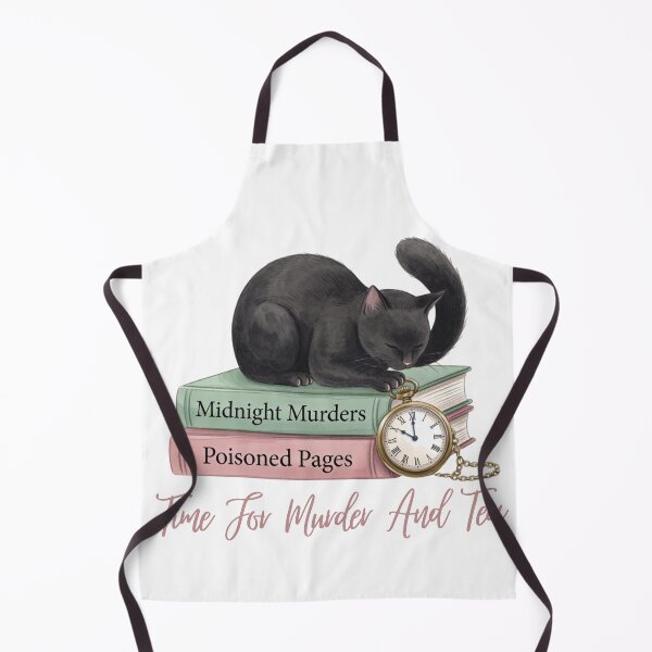 Item preview, Time For Murder And Tea — Vintage Pocket Watch Mystery Cat Tee designed and sold by kosimazaki.