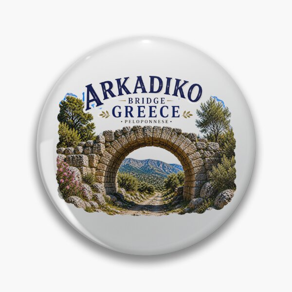 Item preview, Arkadiko Bridge, Greece Ancient Stone Arch designed and sold by Myra365Art.