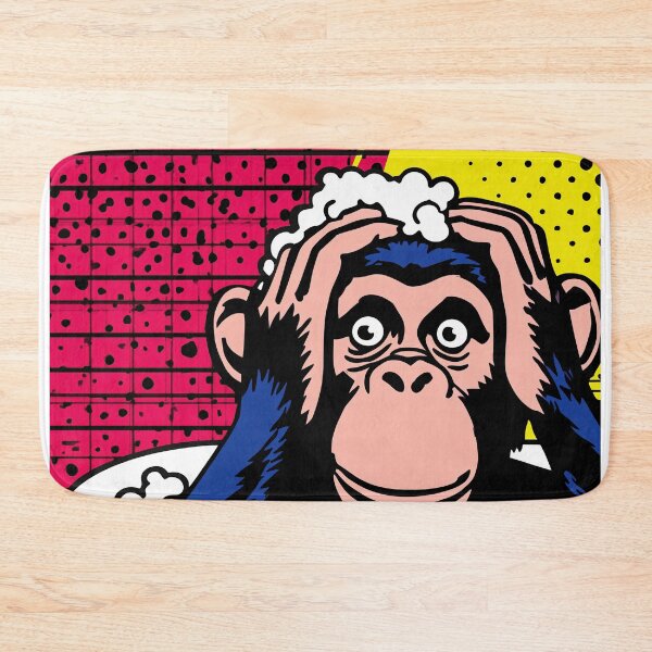 Item preview, Chimpanzee in a Colorful Bath designed and sold by lautir.