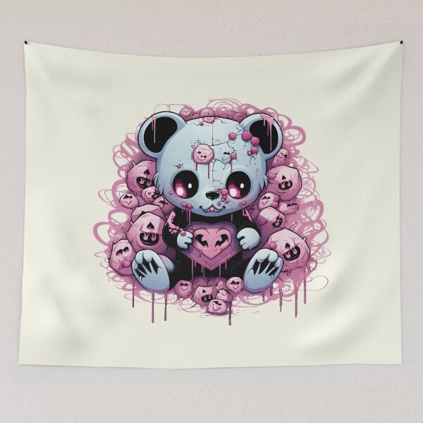 Item preview, Kawaii Heart Bear designed and sold by TheInkRaven.