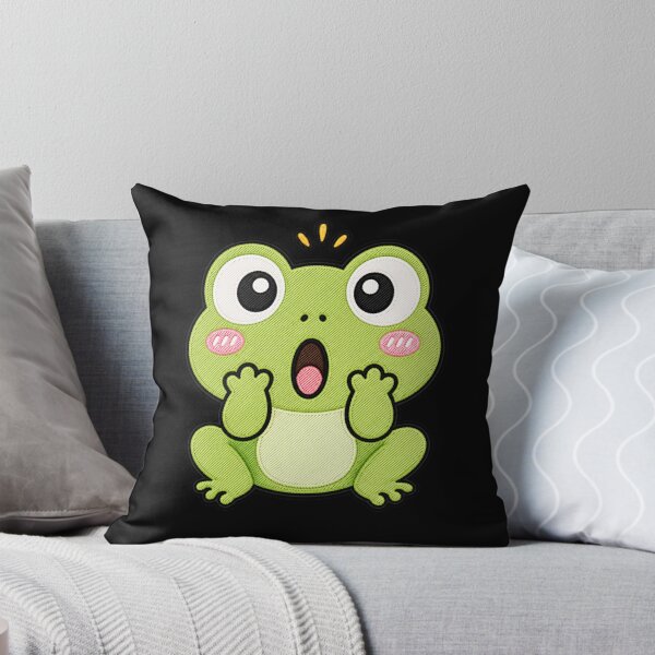 Item preview, Surprised Frog Cute Kawaii Cartoon Design designed and sold by ColorSplash123.