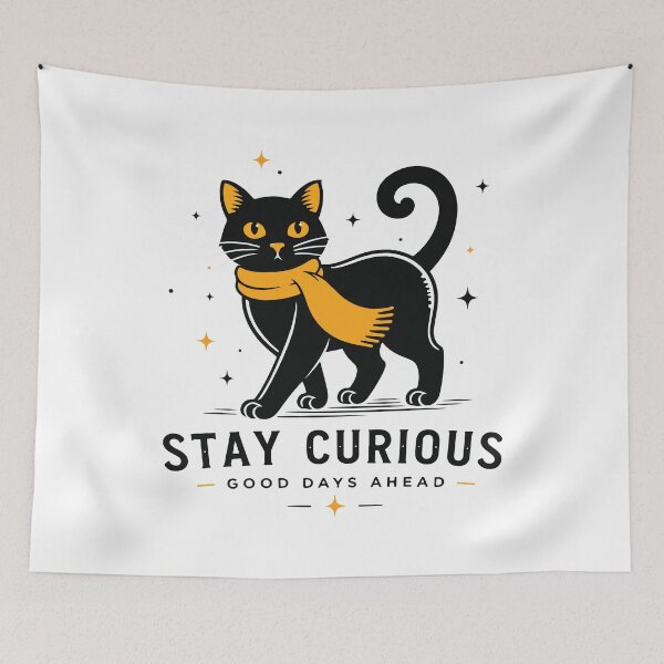 Item preview, Black Cat Vintage Mystery Numbers Funny Gothic Cat Lover Design designed and sold by kiralynstration.