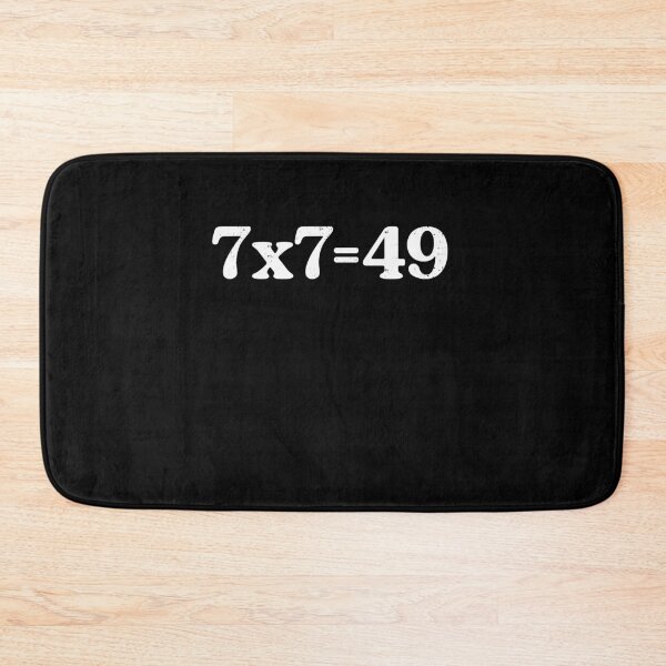 Item preview, 7x7 Equals 49 Funny Math Meme designed and sold by elderberry.