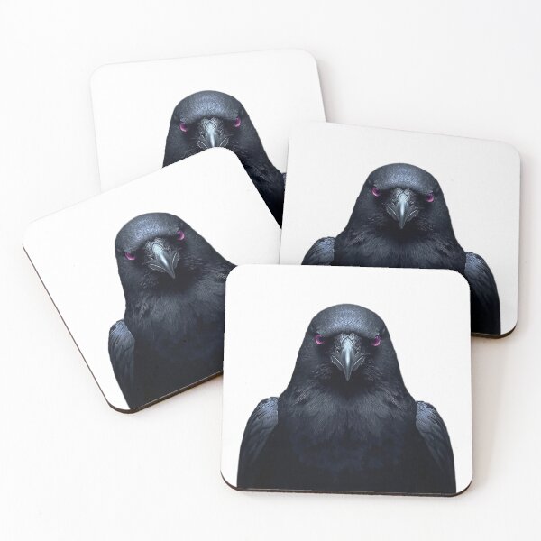 Item preview, Mystic Raven Portrait – Dark Minimalist Bird Design designed and sold by SpeedProduction.