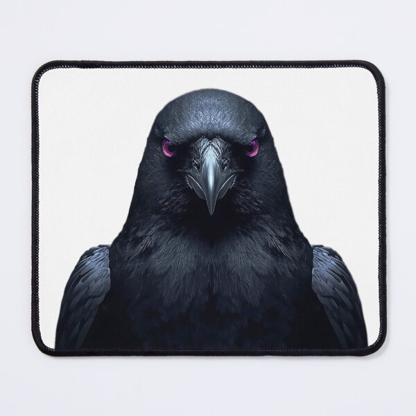 Item preview, Mystic Raven Portrait – Dark Minimalist Bird Design designed and sold by SpeedProduction.
