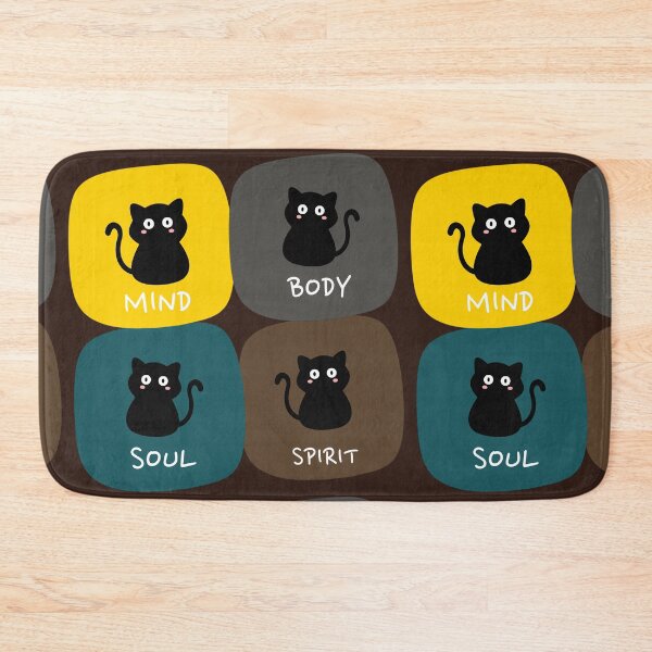 Item preview, Mind Body Soul Spirit - 4 cats - self care designed and sold by Drishya-Designs.