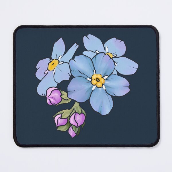 Item preview, Forget me not on dark blue designed and sold by Ellen Wilberg.