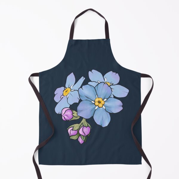 Item preview, Forget me not on dark blue designed and sold by Ellen Wilberg.