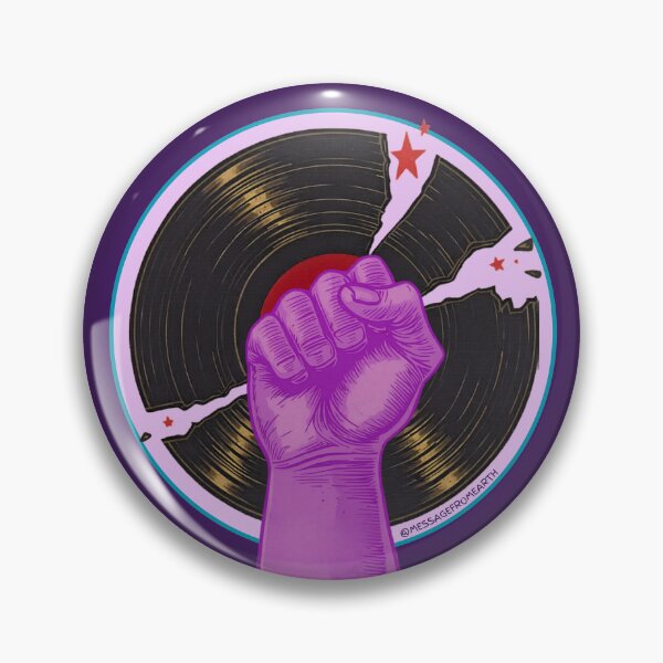Item preview, Music Revolution - Raised Fist Breaking Vinyl Record Art #3 designed and sold by Message from Earth.
