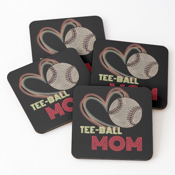 Item preview, Retro Tee Ball Mom Heart Design designed and sold by LarryMBrown.