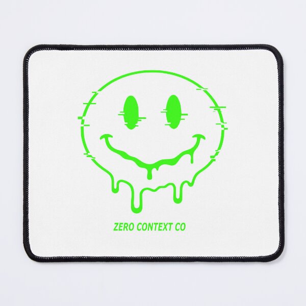 Item preview, Neon Glitch Smile Face – Dark Humor Streetwear | Zero Context Co. Logo designed and sold by ZeroContextCo.