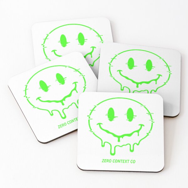 Item preview, Neon Glitch Smile Face – Dark Humor Streetwear | Zero Context Co. Logo designed and sold by ZeroContextCo.