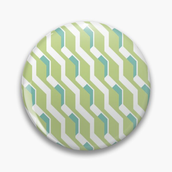 Item preview, Retro Zigzag Chevron Seamless Pattern – Lime Green & Teal Geometric 3D Weave Design designed and sold by Zaya_art.
