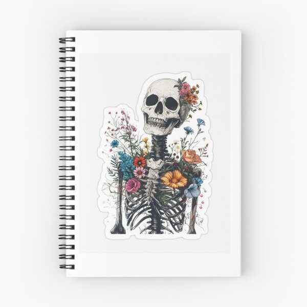 Item preview, Life in Bloom" – Floral Skeleton Art designed and sold by UrbanCanvas 111.