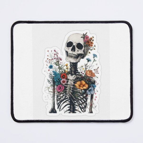Item preview, Life in Bloom" – Floral Skeleton Art designed and sold by UrbanCanvas 111.