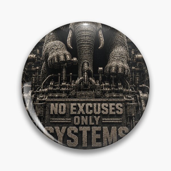 Item preview, Systems Engineer No Excuses Only Systems Elephant Industrial Brutalist Art designed and sold by SavannaStrikes.