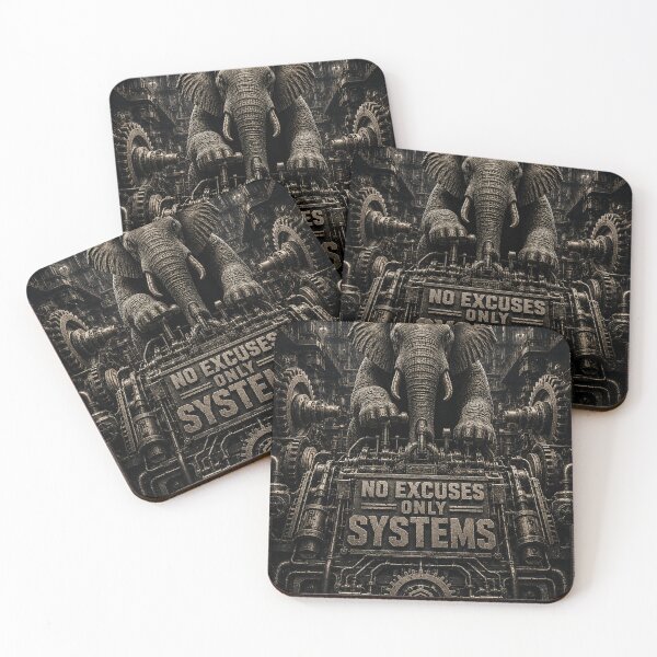 Item preview, Systems Engineer No Excuses Only Systems Elephant Industrial Brutalist Art designed and sold by SavannaStrikes.