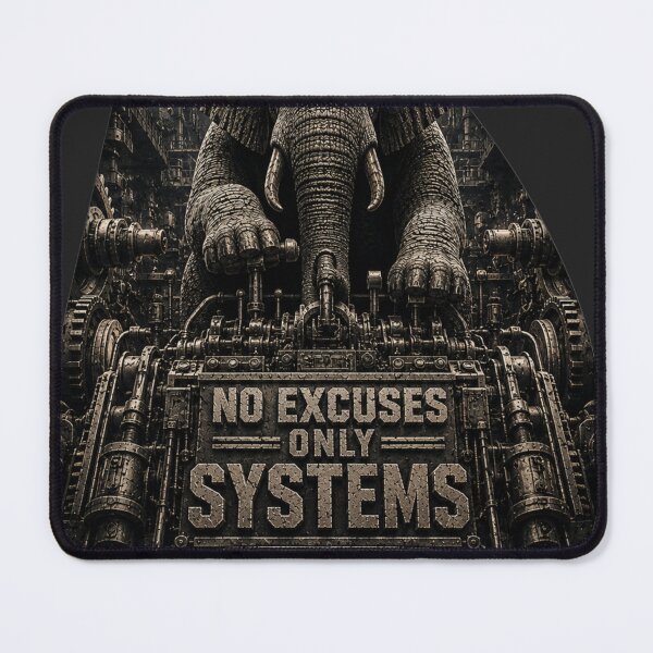 Item preview, Systems Engineer No Excuses Only Systems Elephant Industrial Brutalist Art designed and sold by SavannaStrikes.