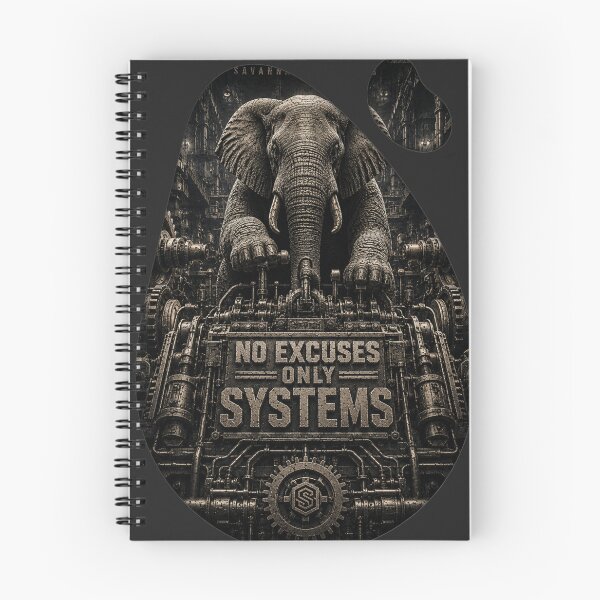 Item preview, Systems Engineer No Excuses Only Systems Elephant Industrial Brutalist Art designed and sold by SavannaStrikes.