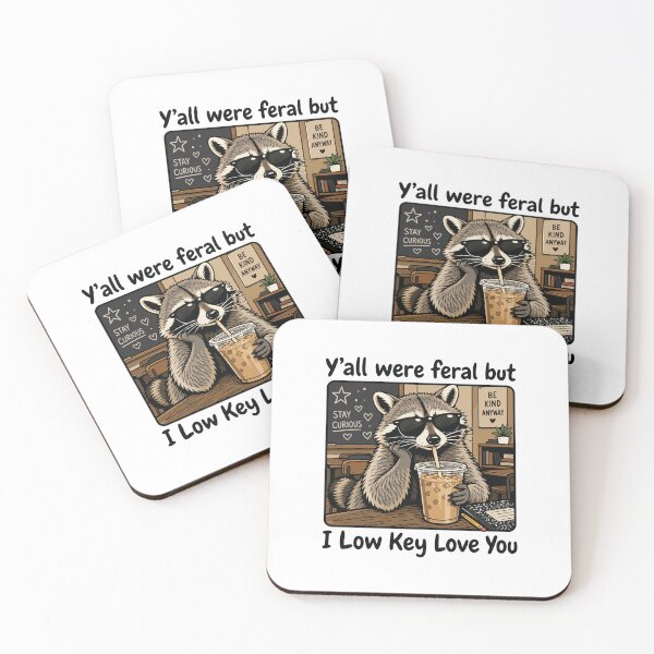 Item preview, Yall Were Feral But I Low Key Love You Funny Retro Design designed and sold by kiralynstration.